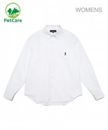 WOMENS HERITAGE OXFORD CLASSIC FIT DRESS SHIRT WHITE