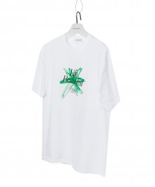 CRAYON DRAWING TEE white