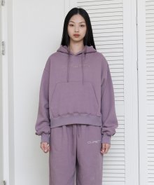 C LOGO CONVEX HOODIE_LIGHT VIOLET