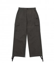 Claw daily wide string cargo pants - CHARCOAL