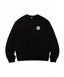 Circular wappen sweatshirt - BLACK