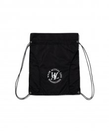 Flor logo cutting gym sack - BLACK