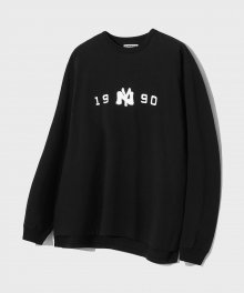 1990 NYC 롱 슬리브 티셔츠 블랙