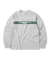 Painted Panel L/S Tee Heather Grey