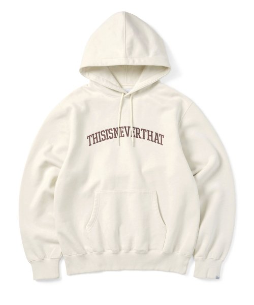 MUSINSA | thisisneverthat® Arch-Logo Hoodie Natural