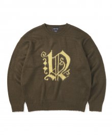 Fortuna N-Logo Sweater Brown