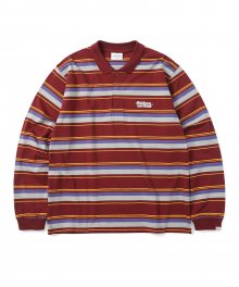Striped Rugby Shirt Red
