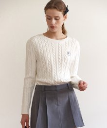 ROLA CABLE KNIT WHITE
