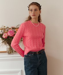 ROLA CABLE KNIT PINK