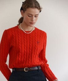 ROLA CABLE KNIT RED