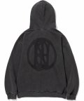 Pigment Wet Logo Pullover Hood - Dark Grey