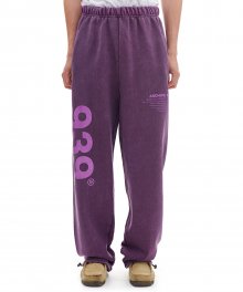 939 LOGO DYED SWEAT PANTS (PURPLE)