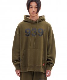 939 LOGO HOOD (OLIVE)