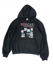 TCM punky cat hoodie (black)