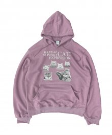 TCM punky cat hoodie (indi pink)