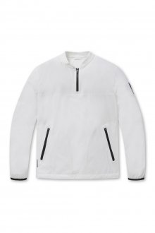 Nylon stretch Zip-up T-shirt_L4TAW22211WHX