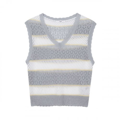 Женский жилет с воротником VEST_BM3WSW666-SB