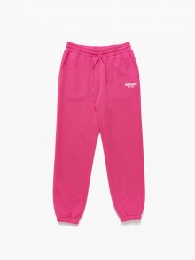 Basic small logo color sweatpants_Pink