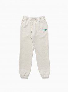 Basic small logo color sweatpants_Oatmeal