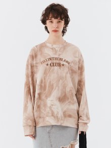 Club Tye-Die Sweatshirt (brown)