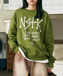 [NSTK] Way-Out Sweatshirt (Green)_K22ZB732