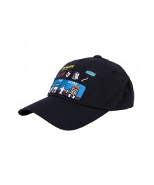 HAPPY MONDAY MANUAL BALL CAP BLACK