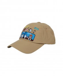 HAPPY MONDAY MANUAL BALL CAP BEIGE