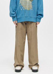 WAVE STITCH PANTS KHAKI