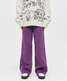 CURVE LINE WARM PANTS PURPLE