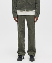 BRIC CHECK PATTERN PANTS KHAKI