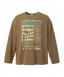 CHESS RULE KNIT SLEEVE CARAMEL