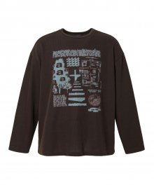 GLOBAL VILLAGE KNIT SLEEVE BROWN