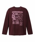 GLOBAL VILLAGE KNIT SLEEVE BURGUNDY