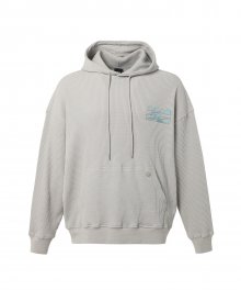 MAP ARTWORK KNIT HOOD GREY