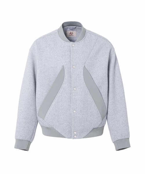 MUSINSA | ADDOFF BERN VARSITY JACKET GRAY