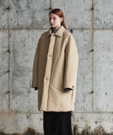 APIA OVERSIZED PADDED COAT BEIGE