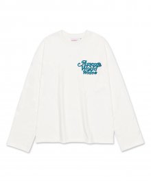 SIGNATURE LOGO L.S TEE WHITE (AM2CFUT551A)