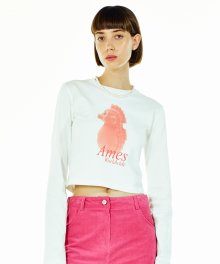 SEAHORSE L.S TEE WHITE