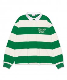 SIGNATURE LOGO RUGBY SHIRT GREEN (AM2CFUT553A)