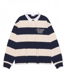 SIGNATURE LOGO RUGBY SHIRT NAVY (AM2CFUT553A)