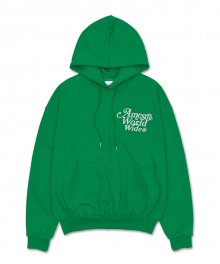 SIGNATURE LOGO HOODIE GREEN (AM2CFUM401A)