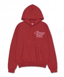 SIGNATURE LOGO HOODIE RED (AM2CFUM401A)