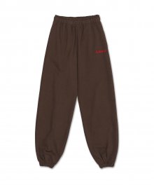 BASIC LOGO SWEATPANTS BROWN (AM2CFUPA02A)