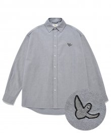 [22SS] ANGEL OVERFIT OXFORD SHIRTS GRAY