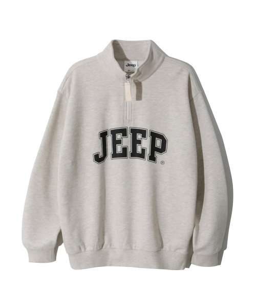 지프(JEEP) Half Zip-Up Big Logo Sweat (JO5TSU831MI) - 사이즈