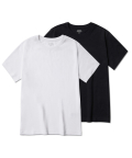 우먼즈 베이식 크루 넥 반팔 티셔츠 2팩
