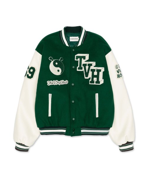 YIN YANG VARSITY JACKET GREEN (VH2DWUB902A)