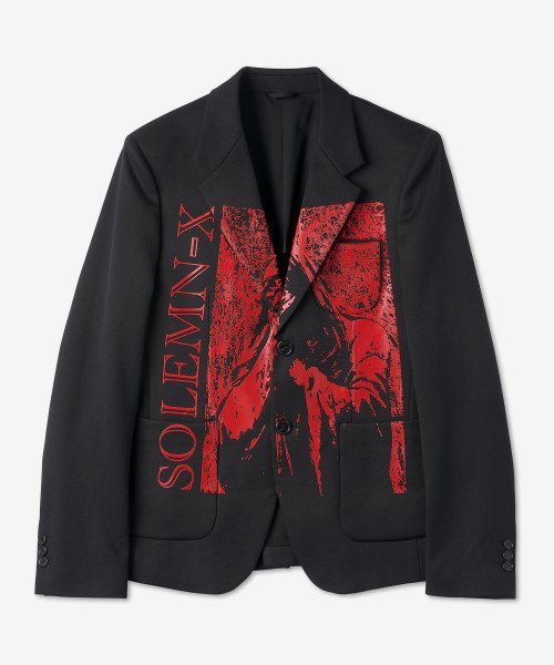라프시몬스(RAF SIMONS) 남성 그래픽 프린트 블레이저 재킷 - 블랙 / 221M547A0099 - 1,141,000 | 무신사 스토어 라프시몬스(Raf Simons) 남성 그래픽 프린트 블레이저 재킷 - 블랙 / 221M547A0099 - 1,141,000 | 무신사 스토어