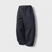 Round Rib Fatigue Balloon Pants - Navy