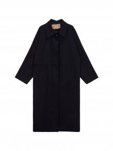 STRING LONG TRENCH COAT IN DARK NAVY